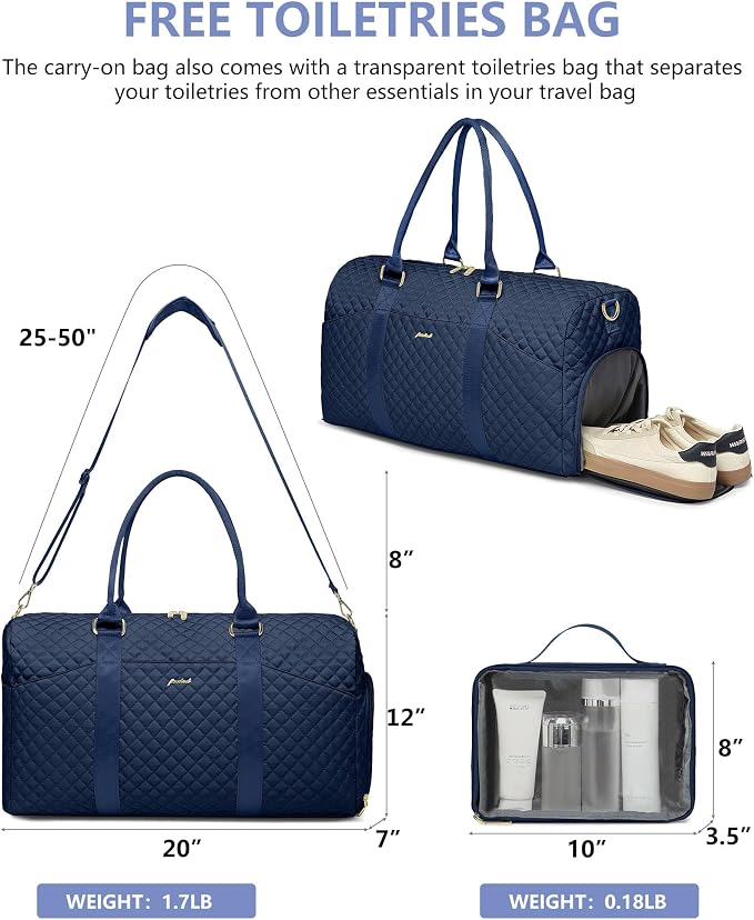 Weekender Travel Duffle Bag for Women