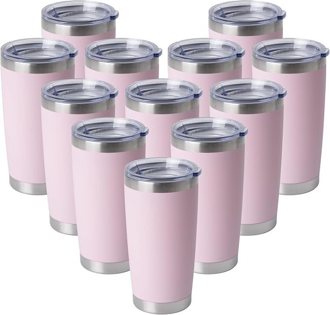 HASLE OUTFITTERS 20oz Stainless Steel Tumblers Bulk, Insulated Travel Cup