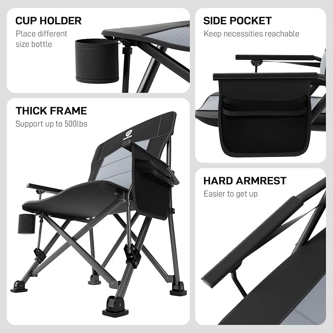 EVER ADVANCED Oversized Folding Camping Chair