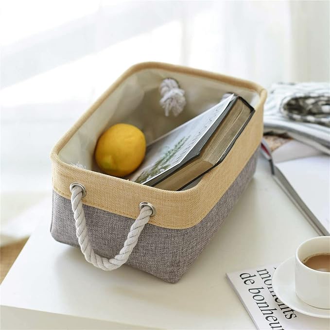 TheWarmHome Small Storage Bins Basket