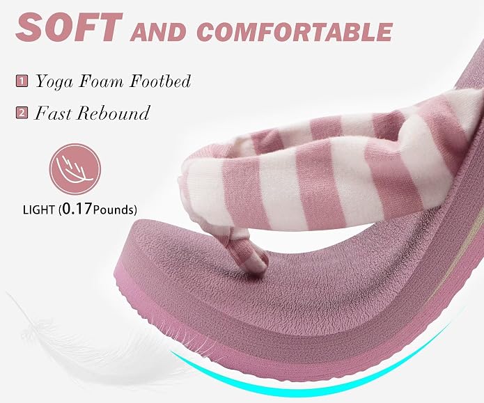 KuaiLu Flip Flops for Women