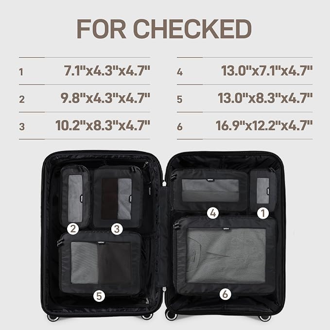 EPICKA TripCozy Compression Packing Cubes