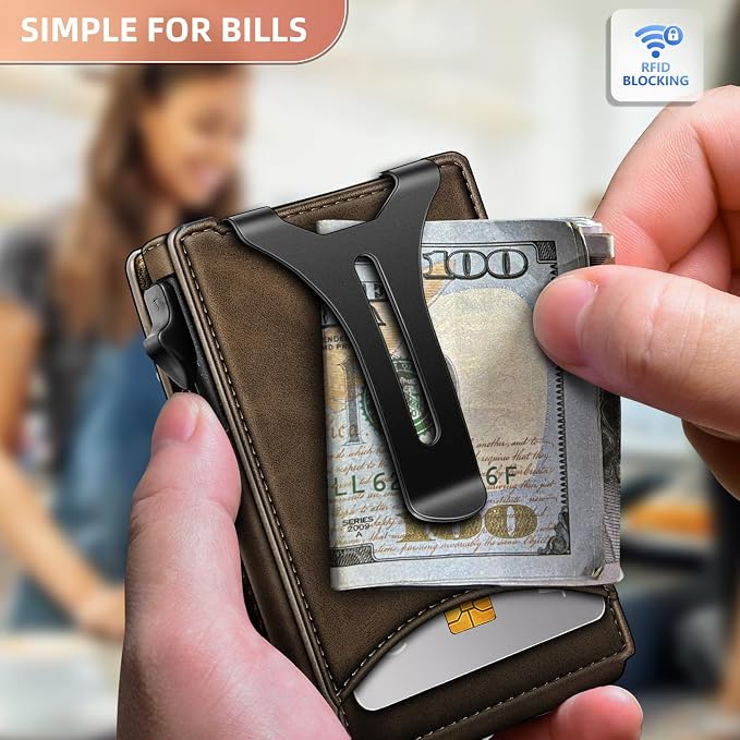 BULLIANT Men Wallet, Money Clip Wallet Slim
