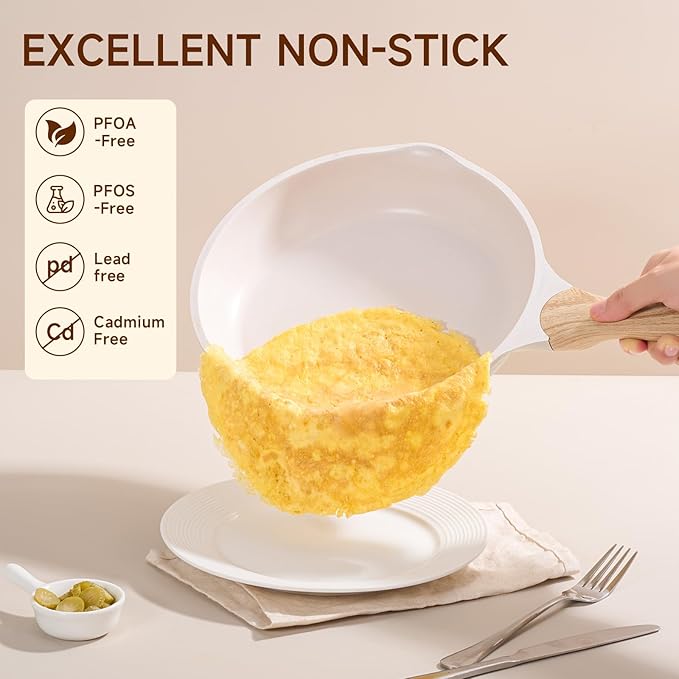 JEETEE 23pcs Pots and Pans Set Non Stick, w/Frying Pans, Sauté & Griddle &