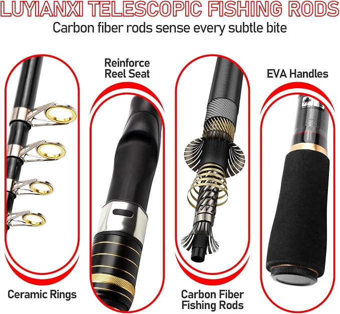Telescopic Fishing Rod Combo