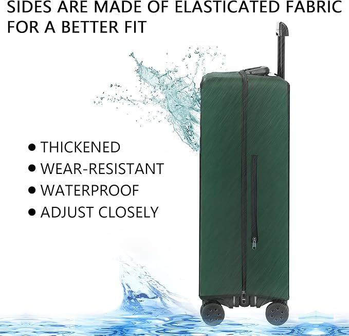 Transparent PVC Suitcase Cover, No Disassembly Required Clear Luggage Protector