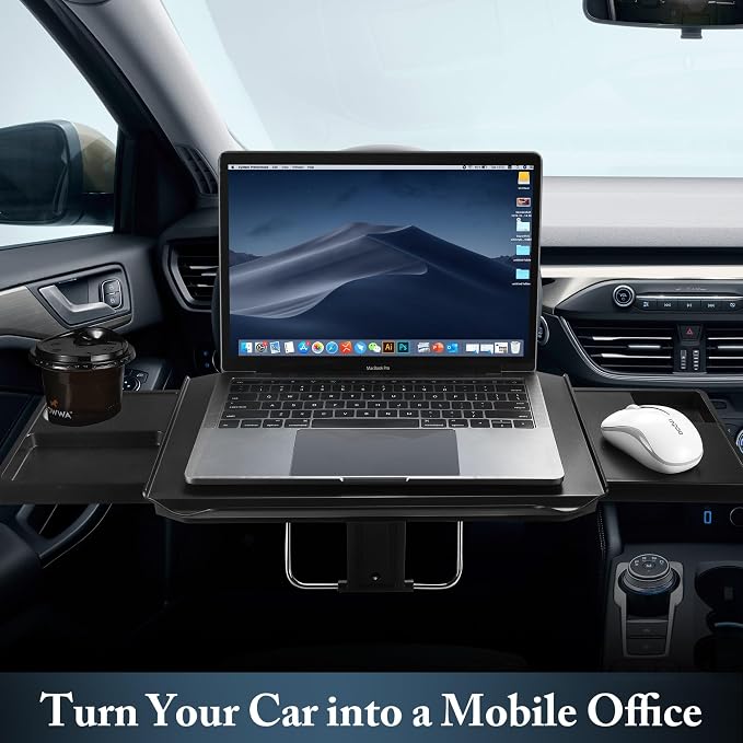 2-in-1 Car Steering Wheel Tray & Back Seat Table
