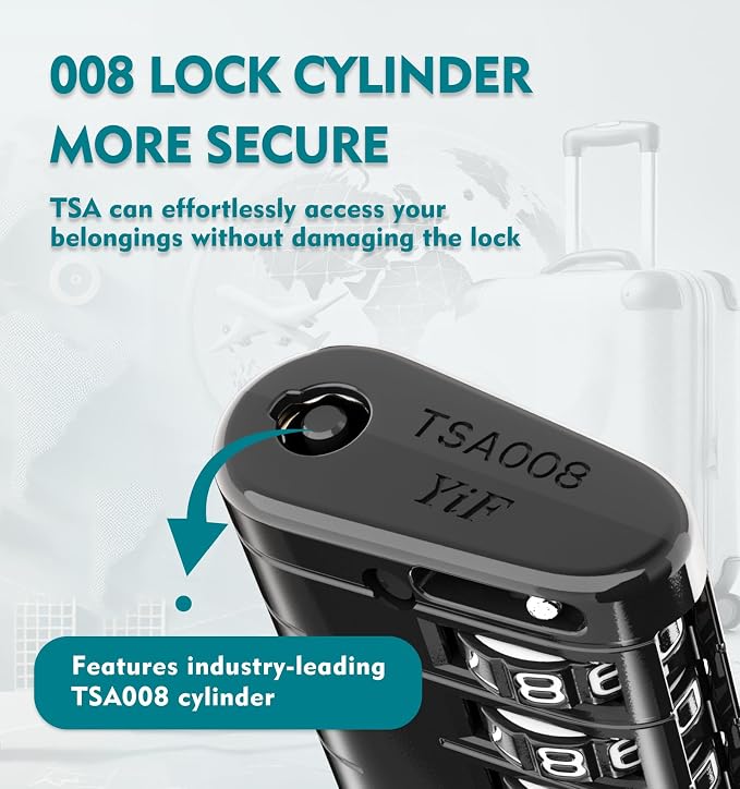 ANVIL 4 Digit Luggage Locks, TSA Locks