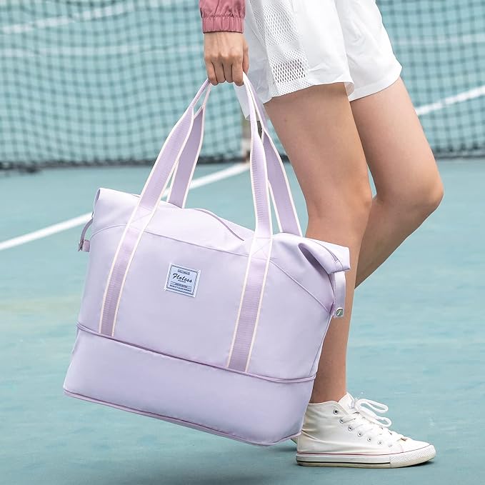Travel Duffel Bag, Sports Tote Gym Bag, Shoulder Weekender Overnight Bag