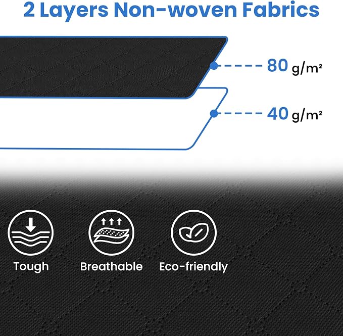 Fab totes 4 Pack Clothes Storage, Foldable Thick Fabric Blanket Storage Bags
