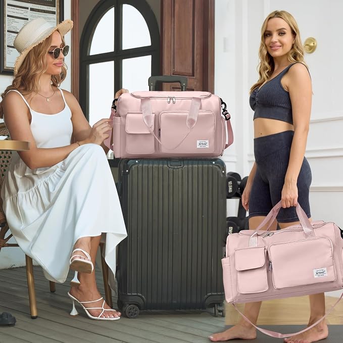 NPBAG Women Travel Duffel, Gym Workout Overnight Bag, Mommy Hospital Bag