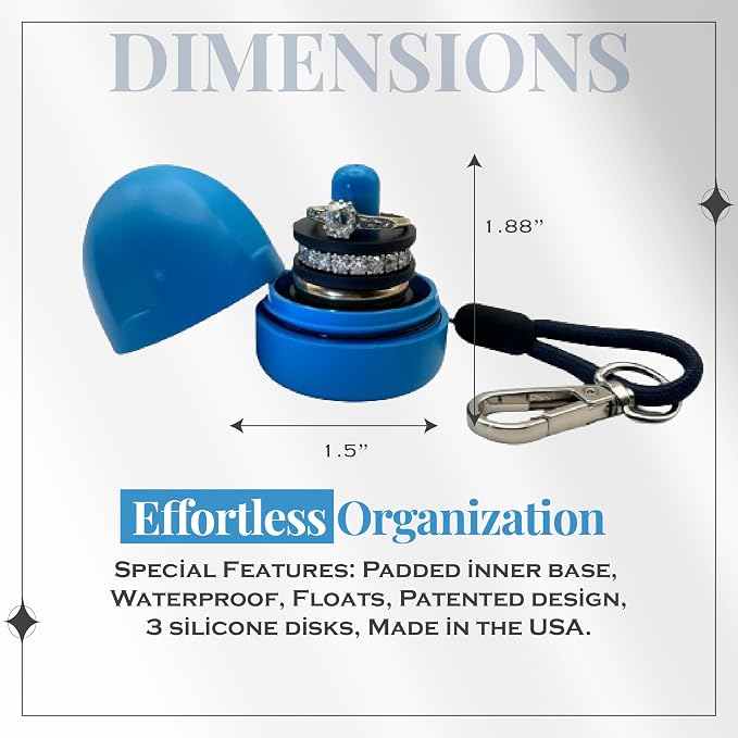 RING THING - Ring Holder Keychain, Jewelry Organizer and Storage, Portable