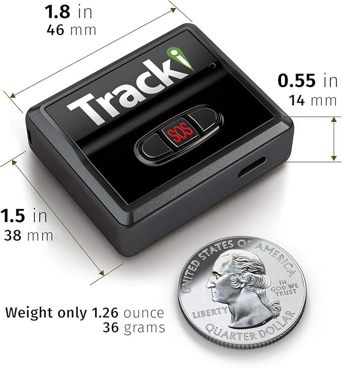 Tracki GPS Tracker for Vehicles, Kids. Subscription Needed. US-Made Tech. 4G
