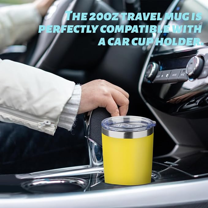 20oz Tumbler with Straw and Brush, Stainless Steel Vacuum Insulated tumbler