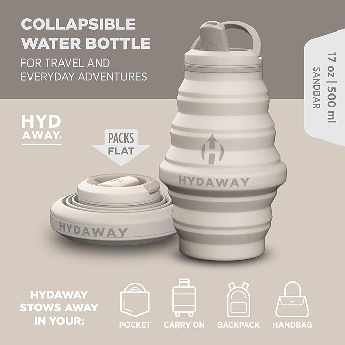 HYDAWAY 17oz Collapsible Water Bottle
