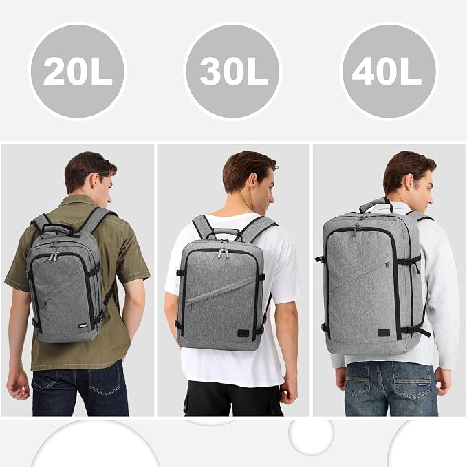 Kono Carry on Backpack, Waterproof Lightweight Daypack