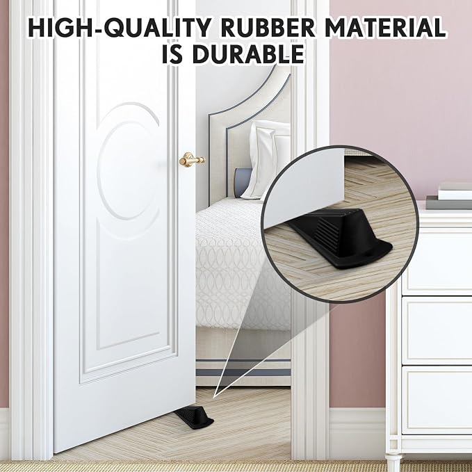 Frienda 12 Pcs Jumbo Door Stoppers Heavy Duty Door Stopper Tall up to 2inch