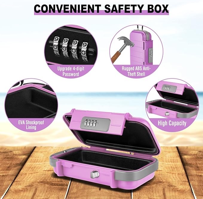 HUANLANG Portable Safe Lock Box