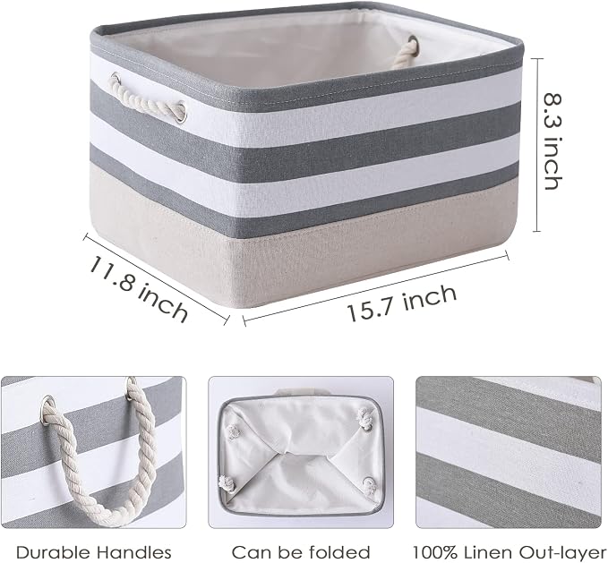 TheWarmHome Storage Basket Fabric Basket