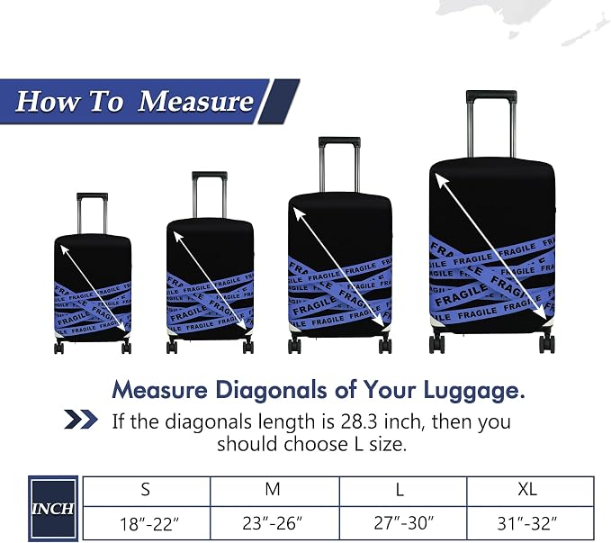 HYPER VENTURE Washable Luggage Cover