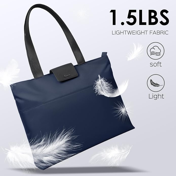 SIMTOP Tote Bag for Women with Magnetic Pocket Water Resistant Polyester 16.2"