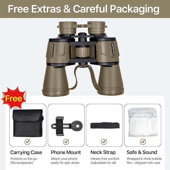 20x50 Binoculars for Adults