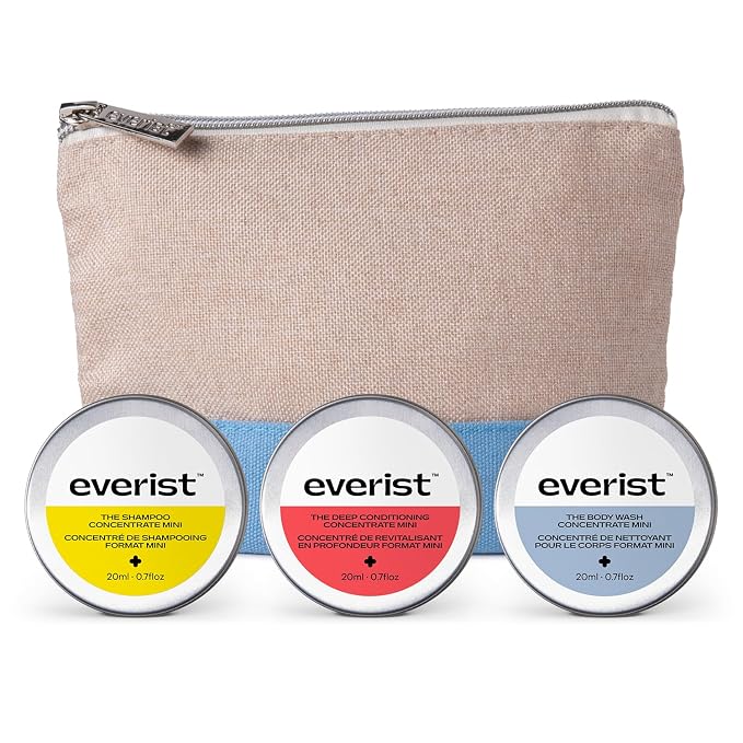 Everist The Shower Essentials Travel Kit, Hydrating