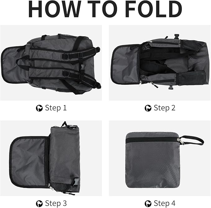 Hiking Daypack, 30L Waterproof Hiking Backpack Packable Lightweight Travel Day