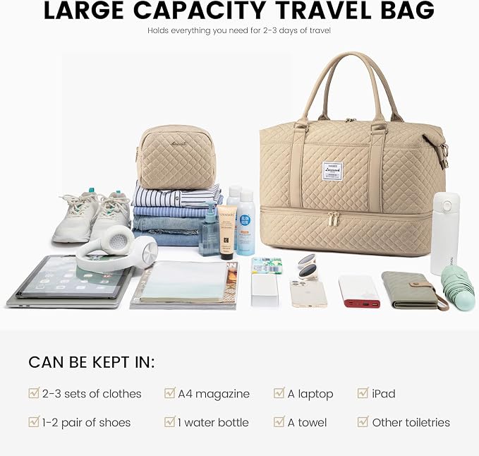 LOVEVOOK Travel Duffle Bag, Weekender Bags