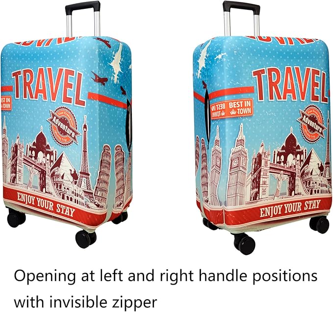 WUJIAONIAO Travel Luggage Cover Baggage Suitcase Cover Protector Skins 18-32