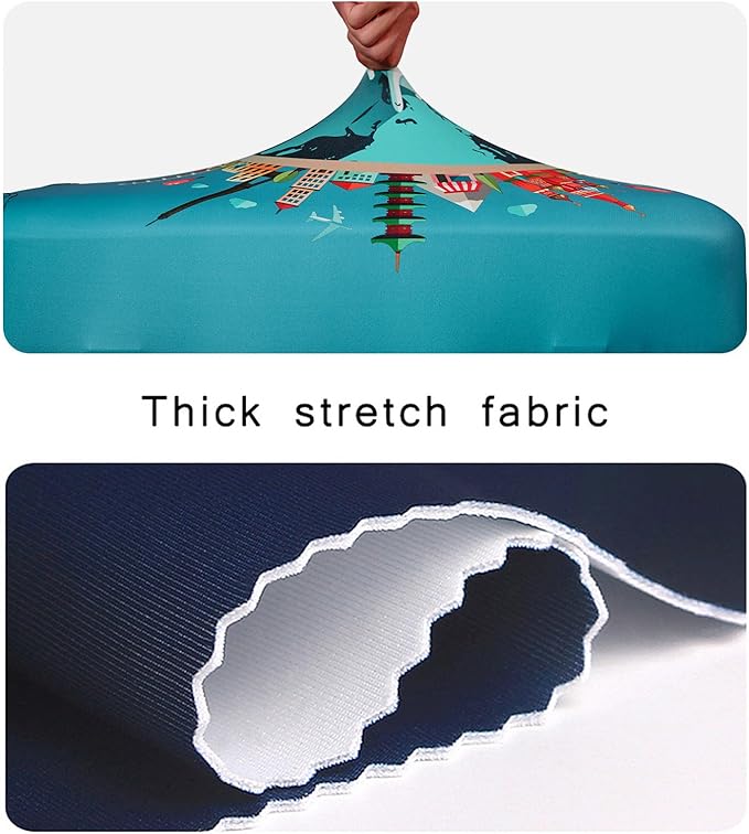 WUJIAONIAO Travel Luggage Cover Baggage Suitcase Cover Protector Skins 18-32