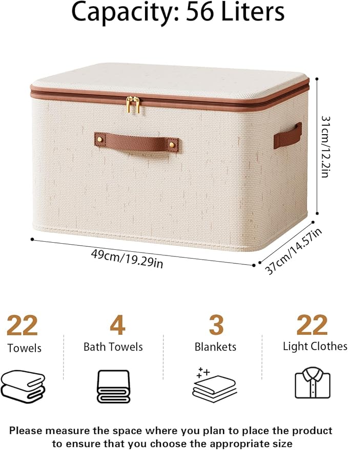 Tuza 3 Pcs Rigid Storage Bins