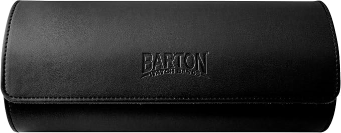 Barton Leather Watch Roll for 3 Watches | Convenient Organizer Case for Travel