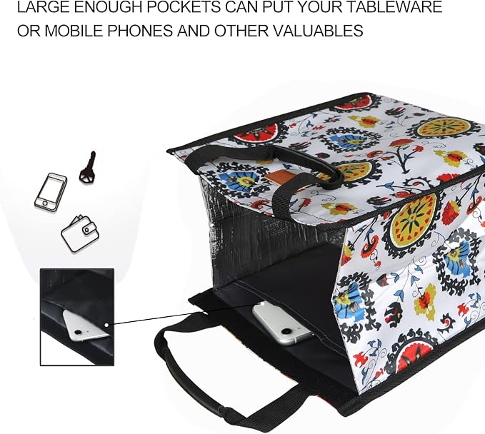 Lunch Bags for Women Insulated Reusable Lunch Tote