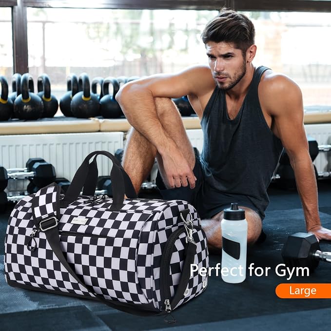 TOPDesign Gym Bag for Women & Men, Unisex Duffel Bag