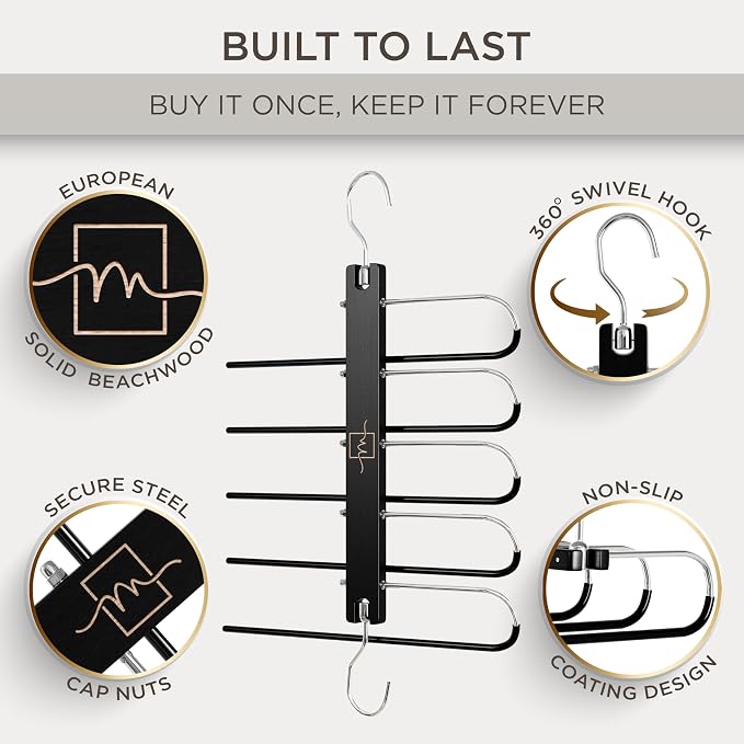 MORALVE Pants Hangers Space Saving