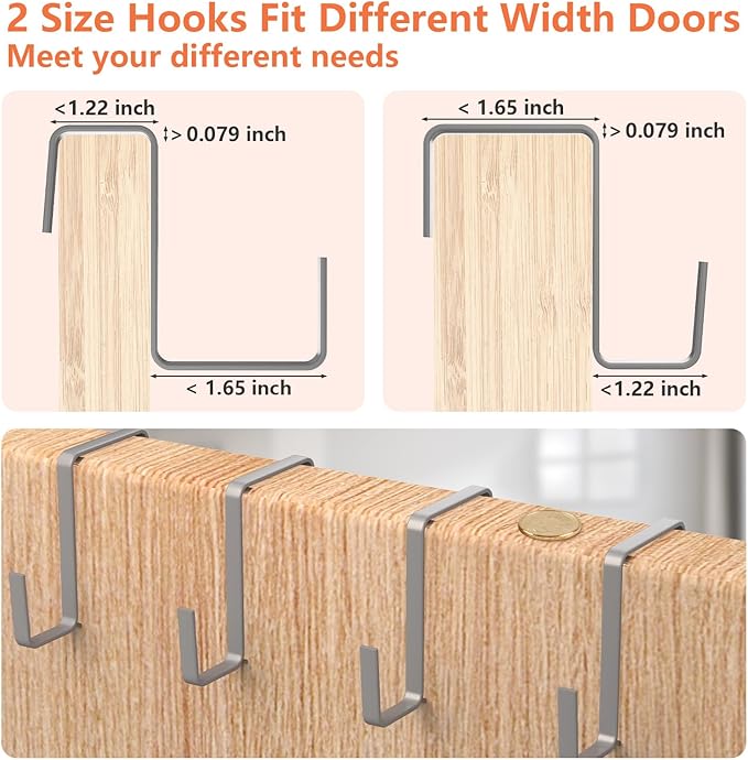 FENTEC 24 Pockets Over the Door Shoe Organizer Hanging Shoe Organizer
