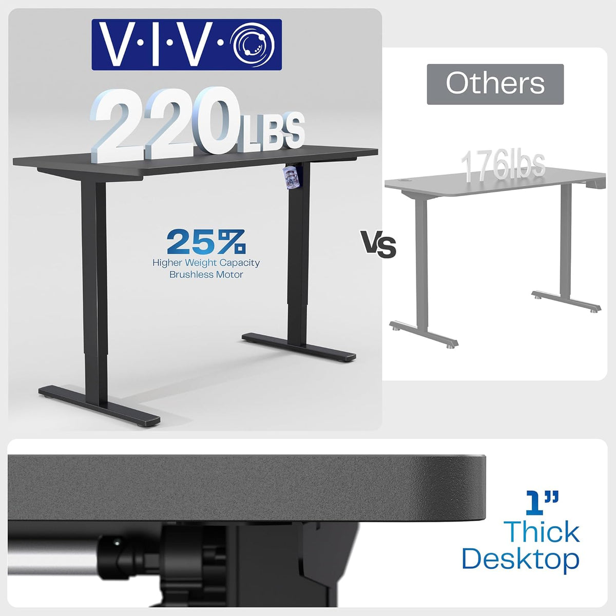 VIVO Electric 60 x 30 in Standing Desk, Memory Height Adjustment, 1B Series, Reclaimed Wood Top White Frame, DESK-KIT-1W6P-30