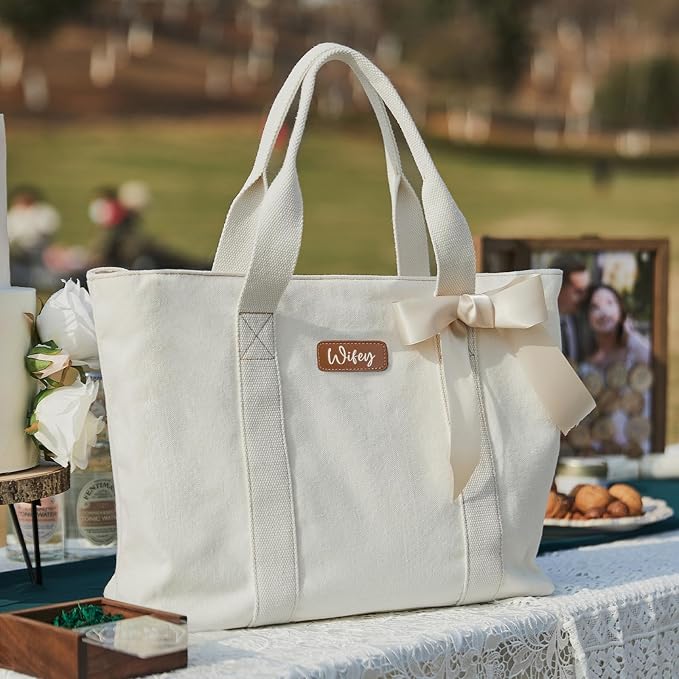 AW BRIDAL Monogram Canvas Tote Bag