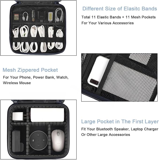 MATEIN Cord Organizer Case