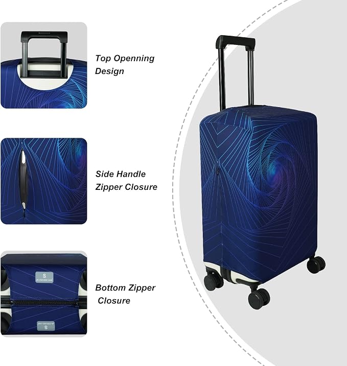 Explore Land Travel Luggage Cover Suitcase Protector Fits 18-22 Inch Case