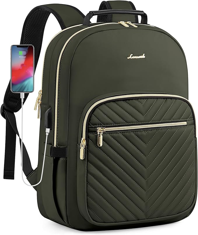 LOVEVOOK Laptop Backpack for Women, Travel Computer Work Bags