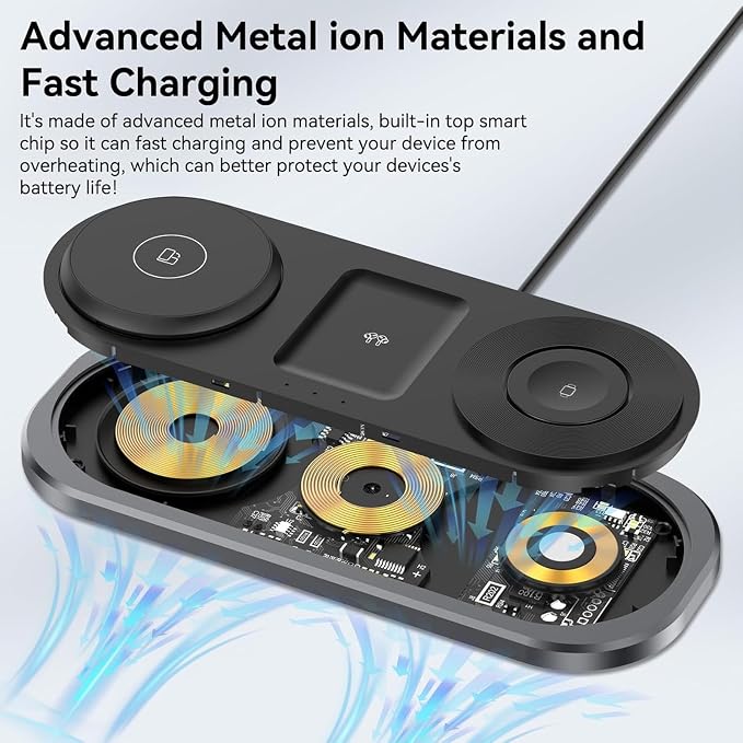 3 in 1 Fast Wireless Charger Stand