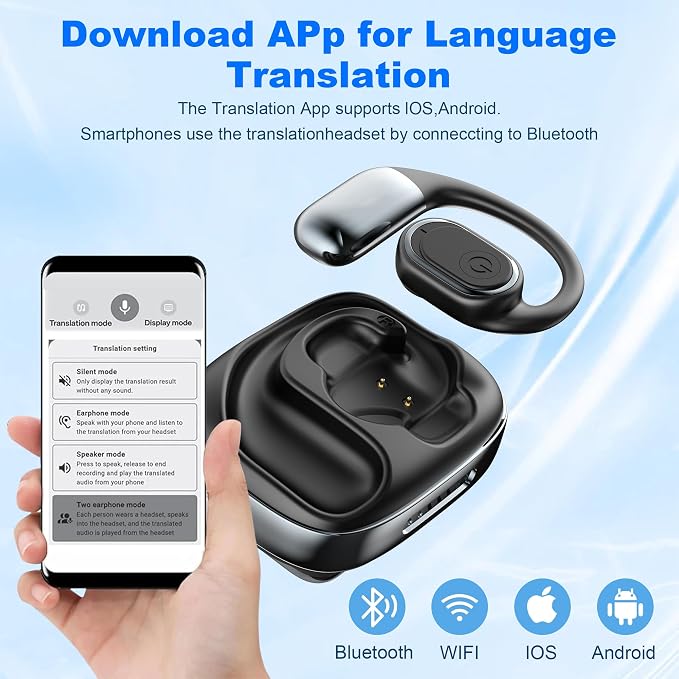 Ai Translation Earbuds Real Time, 3-in-1 Language Translator Earbud 144