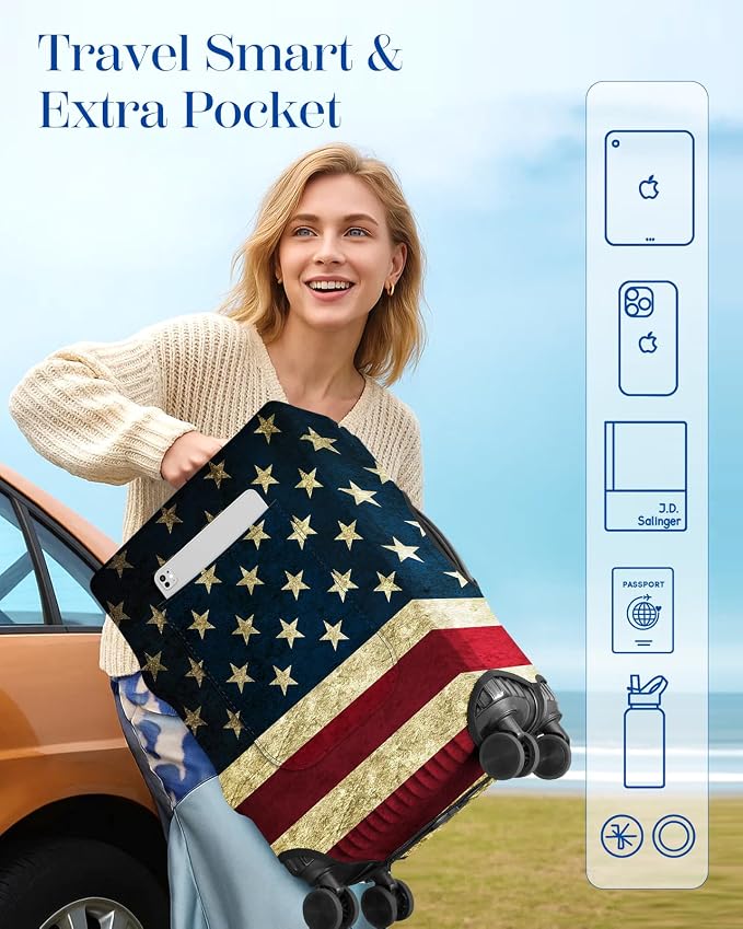 Slohif Luggage Cover for Suitcase Tsa Approved Protector
