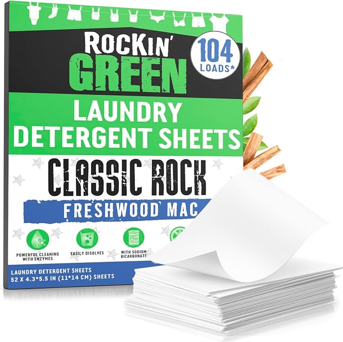 Rockin' Green Travel Laundry Detergent Sheets