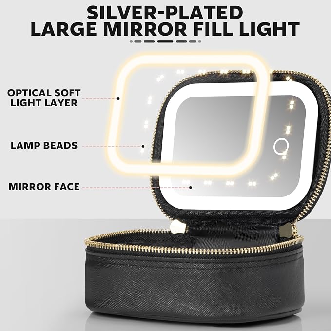 Small Makeup Bag Travel Train Case