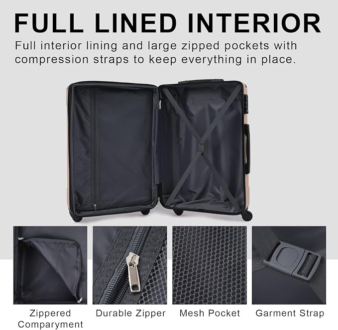 Merax Luggage Sets of 2 Suitcases