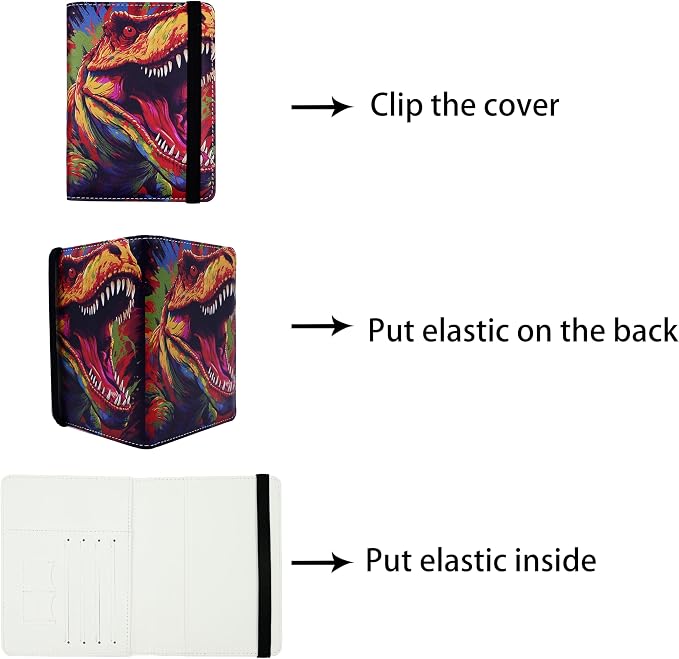 Passport Holder for Women and Men PU Leather Passport Cover for Travel