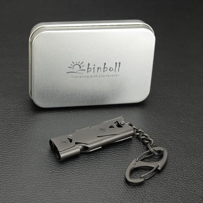 Whistle Emergency Whistles Keychain Rape Whistle Stainless Steel High Decibel